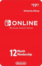 Nintendo Switch Online 12 Month Card